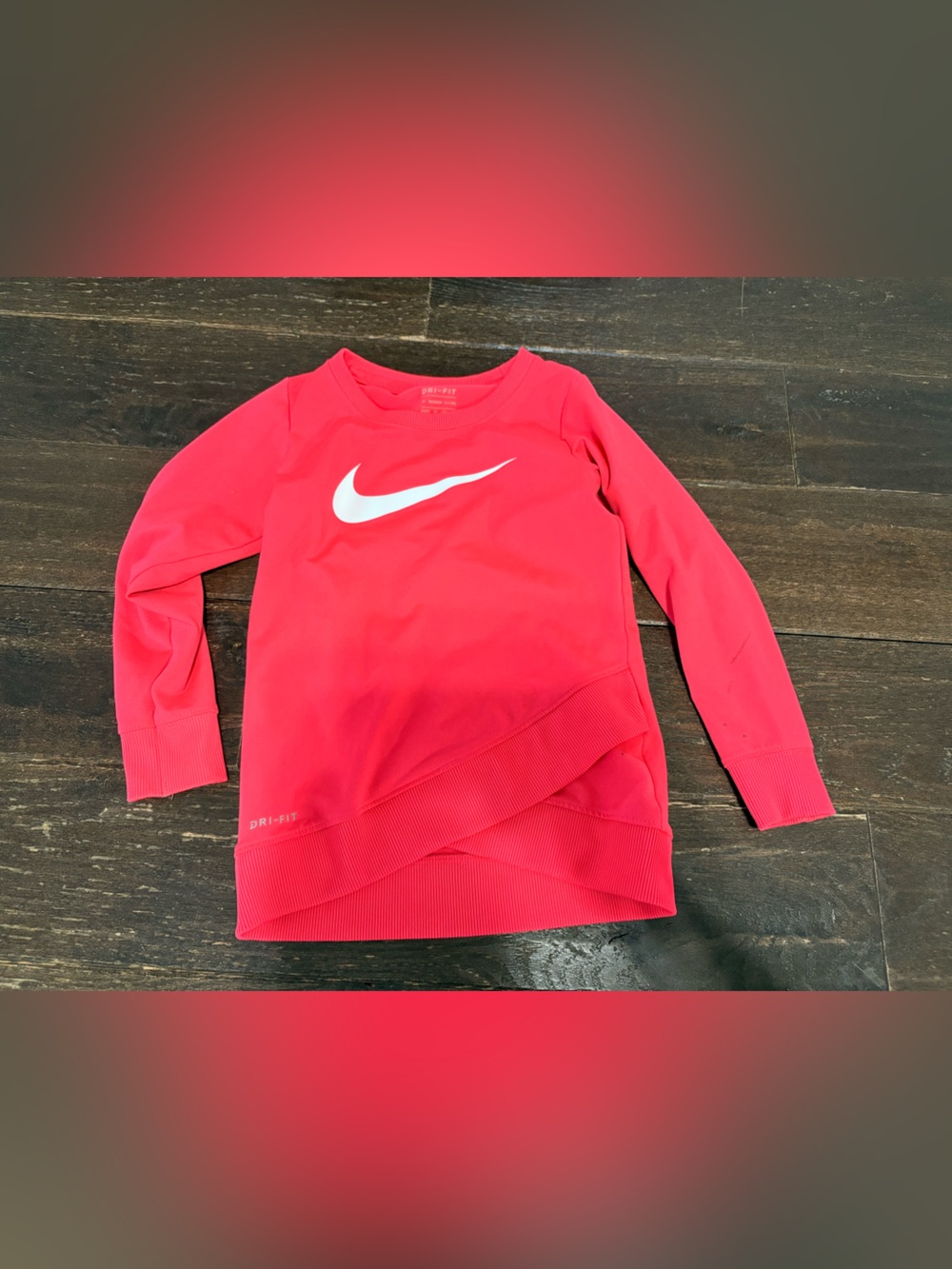 Nike Coral-Pink Dri-FIT Crew Sweatshirt